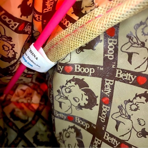 Betty Boop Backpack Purse 13" Carry Red Tote Bag Birthday, School Unique EUC - Picture 13 of 13